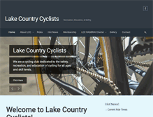 Tablet Screenshot of lakecountrycyclists.com